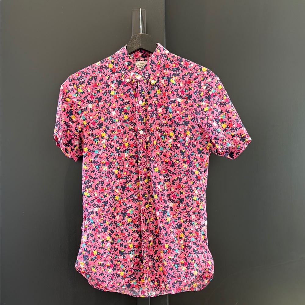 Bonobos Men's Riviera Short Sleeve Floral Shirt